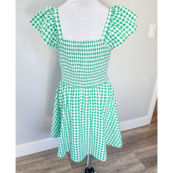 Old Navy Mint Checkered Midi Dress - Picture 7 of 14